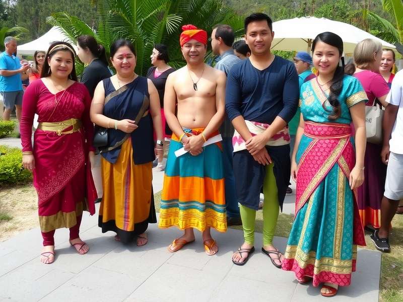 Tamarind Tales community event with players in traditional costumes